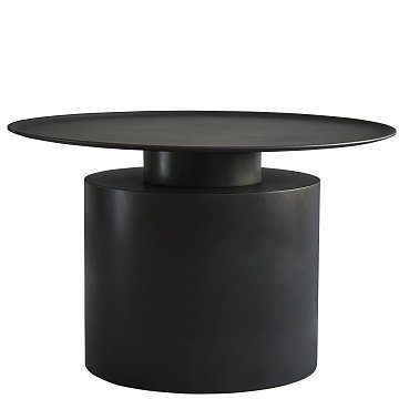 Pillar Table, Low - Burned Black