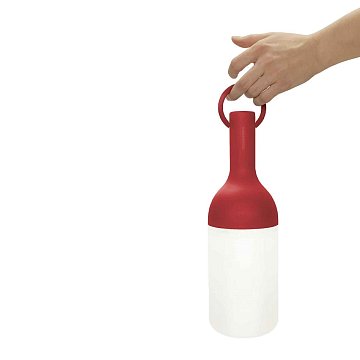 Lampe Bouteille White/Red